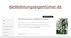 Desktop Screenshot of diewohnungseigentuemer.de